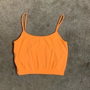 Neon orange tank
